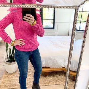 Ralph Lauren Polo Cable Knit Cotton Sweater.